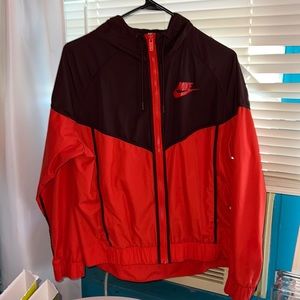 Orange/ Brown Nike Windbreaker Jacket